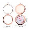 Unique Bargains Handheld Makeup Mirror Rose Gold Tone 1 Pc - 2 of 4