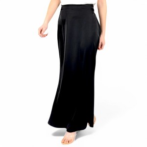 Anna-Kaci Women's Satin Maxi Skirt With High Waist And Flowing A-Line Design - 1 of 4