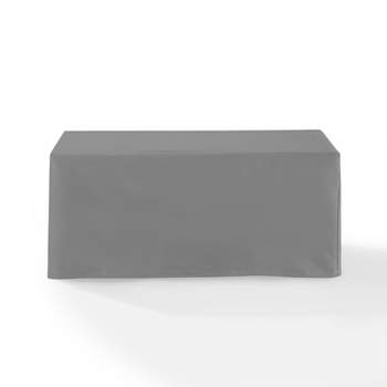 Outdoor Rectangular Table Furniture Cover - Gray - Crosley