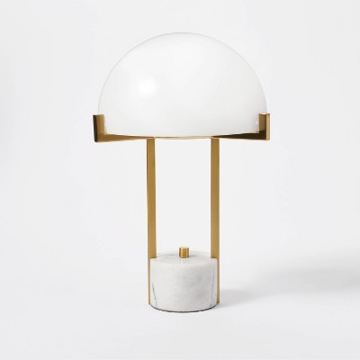 Milk Glass Dome Task Table Lamp White - Threshold™ designed with Studio McGee