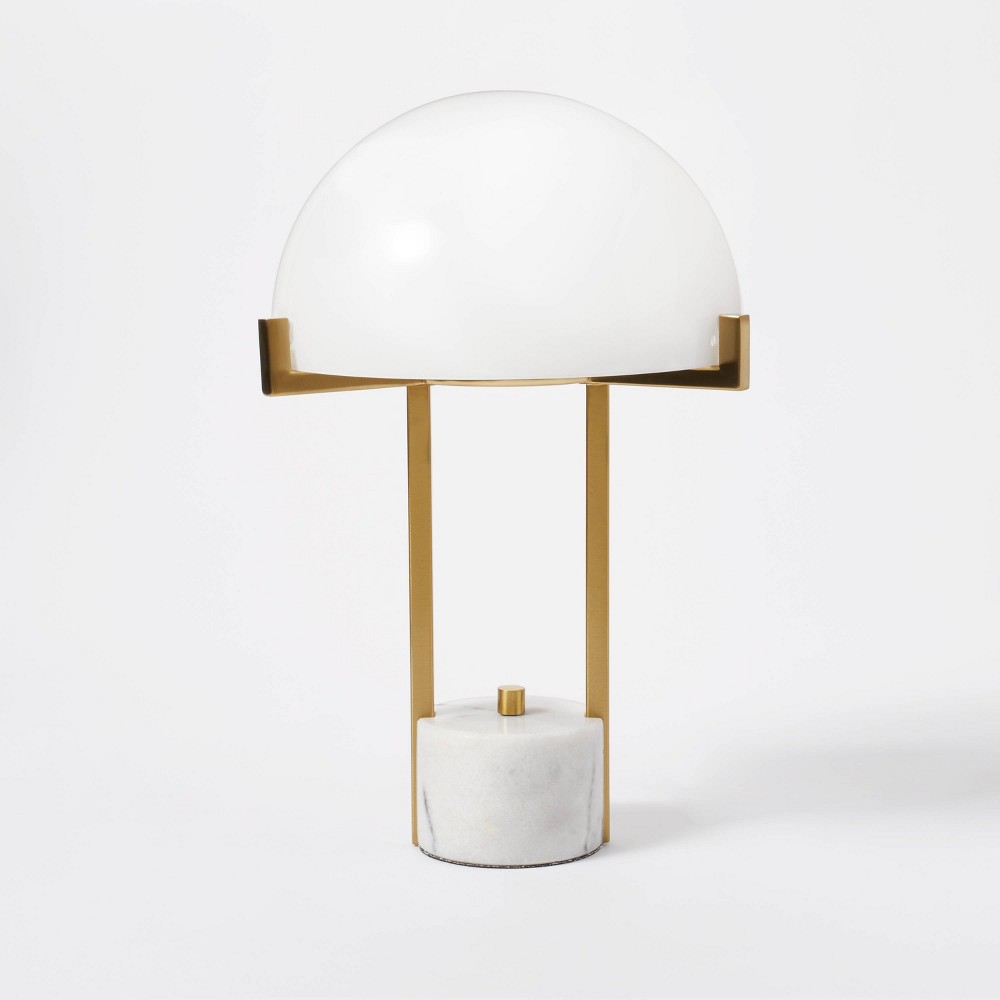 Threshold Designed W/Studio McGeeMilk Glass Dome Task Table Lamp
