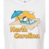 Women's - Peanuts - North Carolina Lucy Cropped Graphic T-Shirt - 2 of 4