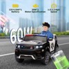 COZONY 12V Kids Ride-On Police Car, Battery-Powered Electric Vehicle with Remote, Flashing Lights & Music - 4 of 4