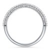 Pompeii3 1/2Ct Pave Diamond Wedding Ring Stackable Wedding Band 14k Gold Lab Created - 3 of 4