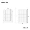 Bencmate Pet Crates and Houses 8 Panel Heavy Duty Dog Playpen Foldable Fence for Yard Living Room Garden, Black, 52.4"*52.4"*40" - 3 of 4
