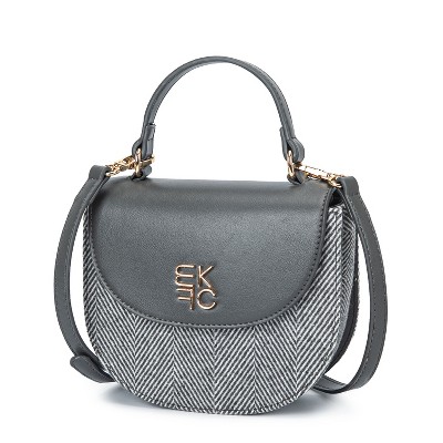 MKF Collection Heloise Crossbody Women's Handbag Herringbone Fashion Purse by Mia K