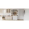 Okak Farmhouse Pantry Cabinet, Freestanding Tall Cabinet with 3 Adjustable Shelves, 8 Door Shelves, 3 Drawers, Storage Cabinet for Kitchen, White - 3 of 4