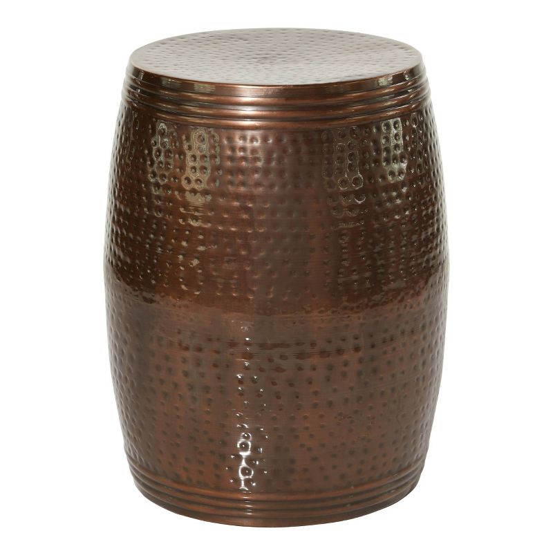 Metal Drum Accent Table Bronze - Olivia & May, 6 of 20