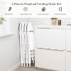 SKONYON 4 Pack Folding Chairs Portable Vinyl Padded Folding Chair with Durable Steel Frame - 4 of 4