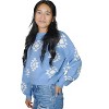 Women's Patterned Crop Sweater - Simply Southern - 3 of 3