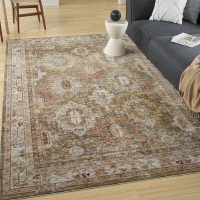 Petra Green 8' x 10' Synthetic Persian Rug