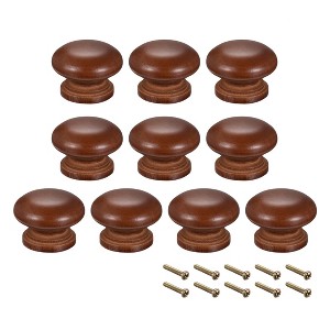 Unique Bargains Wood DIY Corrosion-Resistant Dressing Table Cabinet Knob 10 Pcs - 1 of 4