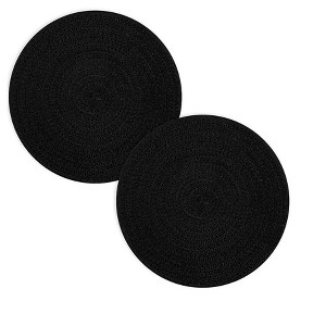 Itopfox Trivets for Hot Dishes, Pots and Pans, Heat Resistant Kitchen Pads, Large Coasters Set for Home Essentials and Farmhouse Decor (Black) - 1 of 4