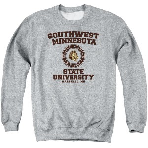 Southwest Minnesota State University Official Circle Logo Adult Crewneck Sweatshirt - 1 of 4