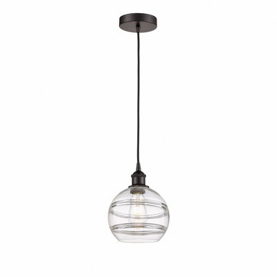 Rochester - 1 Light Cord Hung Mini Pendant In Industrial Style-9.88 Inches Tall and 8 Inches Wide