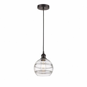 Rochester - 1 Light Cord Hung Mini Pendant In Industrial Style-9.88 Inches Tall and 8 Inches Wide - 1 of 1