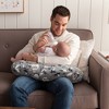 Boppy Original Feeding and Infant Support Pillow - Gray Dinosaurs - image 3 of 4