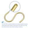 Unique Bargains Clothes Towels Shoe Scarf Bag Aluminum Alloy S-Shaped Hanger S Hooks - 4 of 4