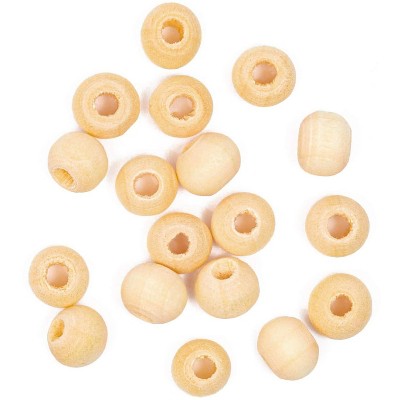 Juvale 300 Pack Natural Color Birch Wood Beads 0.23 in for Jewelry Making DIY Crafts Necklaces Bracelets