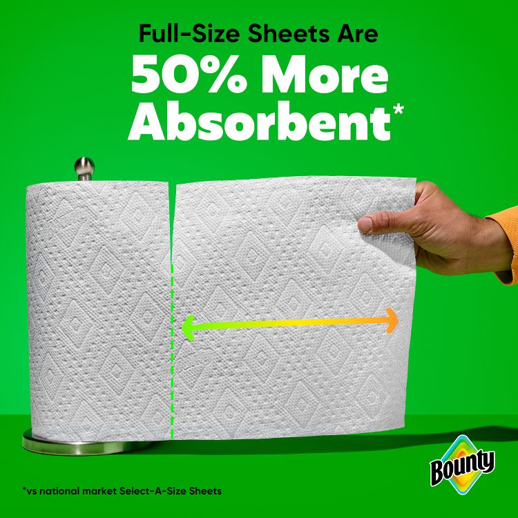 Bounty Full Sheet Paper Towels - 2-Ply - 100 Sheets, 5 of 13