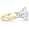 Pompeii3 3Ct Oval Certified Diamond 14k Gold Solitaire Engagement Ring Lab Created - Size 6.5 - 3 of 4