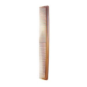 Unique Bargains Durable Two-Color Flat Comb For Curly Hair Amber 1 Pc - 1 of 4