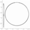 Black Bow Jewelry 1.5mm, 14k White Gold Endless Hoop Earrings, 58mm (2 1/4 Inch) - 3 of 4