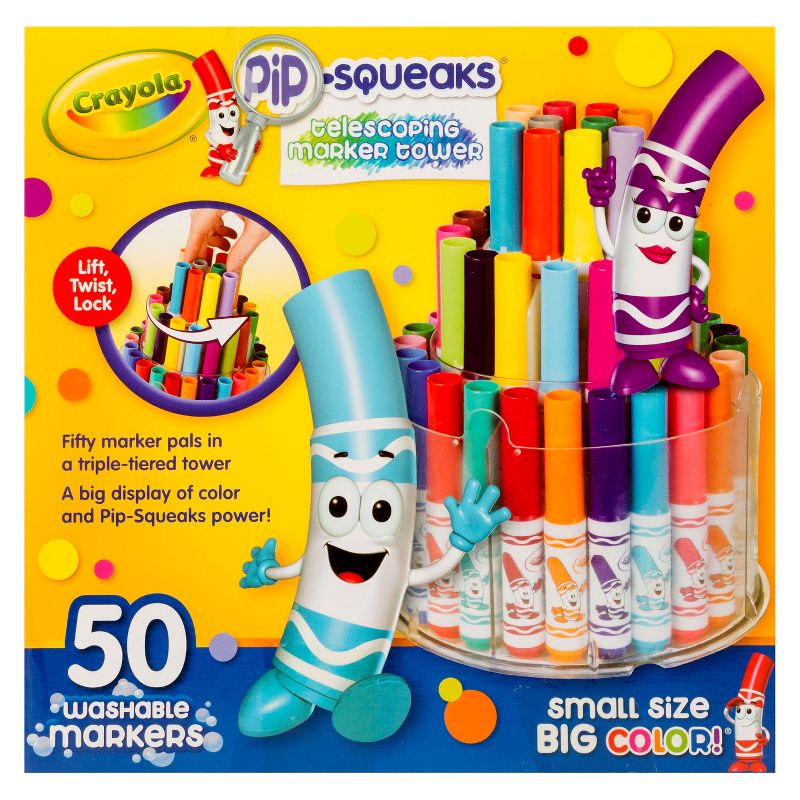 Crayola 50ct Pip Squeaks Marker Set, 5 of 12