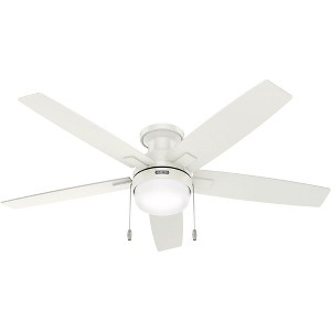 Hunter Fans 52" Anisten Lighted Ceiling Fan Fresh White Finish with Integrated LED Light Kit - 1 of 1
