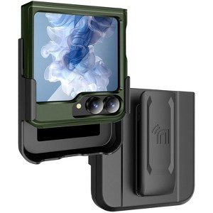 Nakedcellphone Rizz Case Combo for Samsung Galaxy Z Flip 6 5G Phone - Hybrid Cover and Belt Clip Holster Holder Combination - 1 of 4
