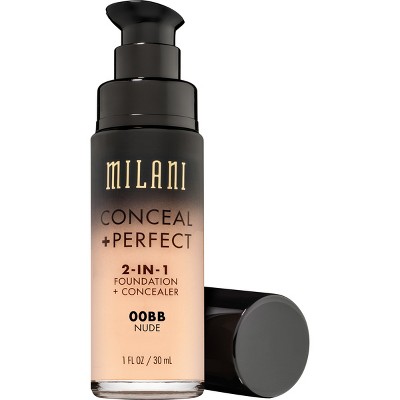 Milani Conceal + Perfect 2-in-1 Foundation + Concealer - 00BB Nude - 1 fl oz