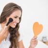 Unique Bargains Heart-shaped Handheld Mirror 1 Pc - 3 of 4