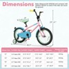 Infans 16" Kids Bike w/Adjustable Saddle Handlebar Removable Training Wheels Handbrake - 2 of 4