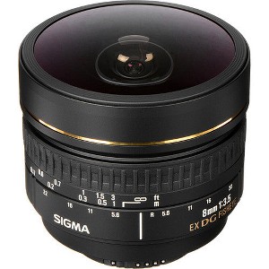 Sigma 8mm f/3.5 EX DG Circular Fisheye Lens for Nikon F - 1 of 4