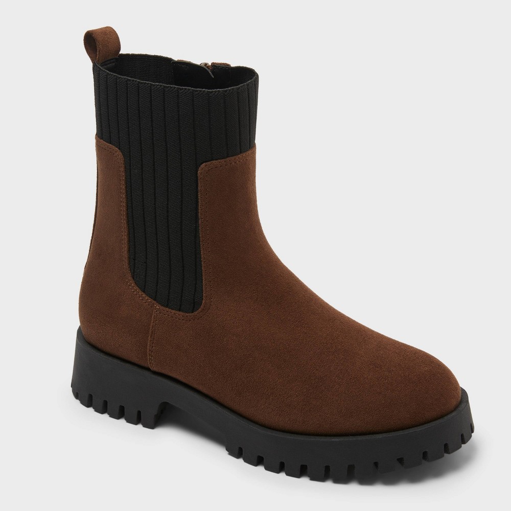 Women's Maggie Ankle Boots - Universal Thread™ Brown 6