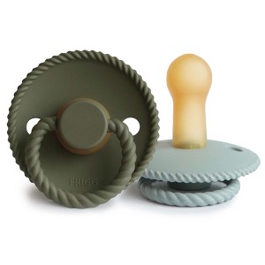 FRIGG Rope Natural Rubber Pacifier 2-Pack - 1 of 4