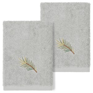 Linum Home Textiles 100% Turkish Cotton PIERRE Embellished Towel Set - 1 of 2