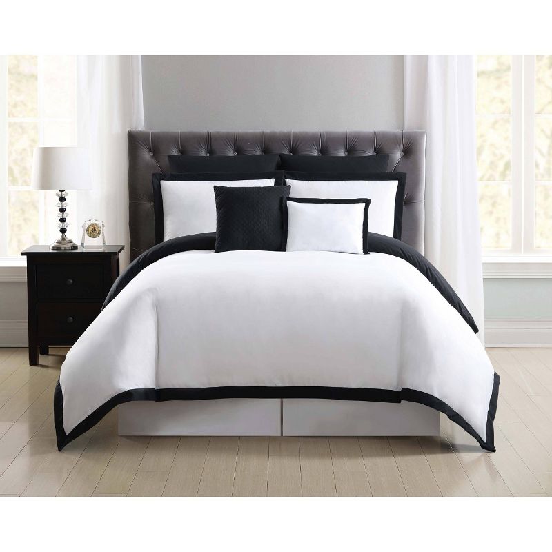 Truly Soft Everyday Hotel Border Duvet Cover Set, 1 of 6