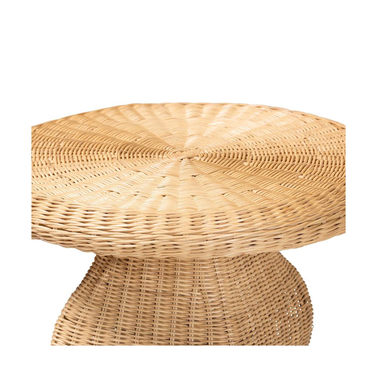 bali & pari,Hideo Natural Rattan End Table - thumbnail 3