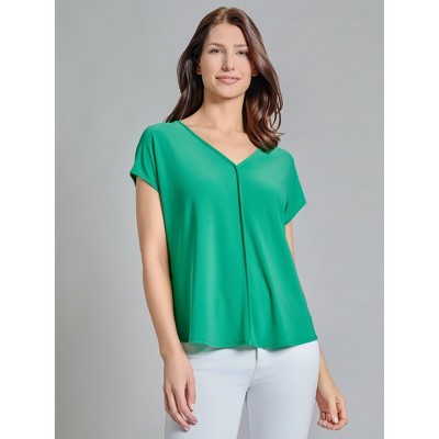 Jones New York Drop Shoulder V-Neck Tee