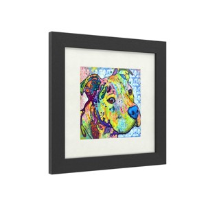Trademark Fine Art -Dean Russo 'Thoughtful Pitbull III' Matted Framed Art - 1 of 4