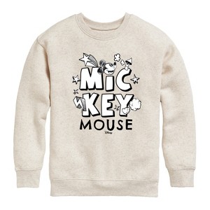 Boys' - Disney - Mickey Mouse Doodle Graphic Long Sleeve Fleece Sweatshirt - 1 of 4