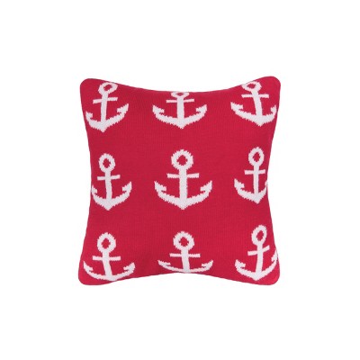 C&F Home 10" x 10" Anchor Knitted Throw Pillow