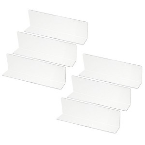 Unique Bargains Acrylic Smooth L-Shaped Bedroom Kitchen Office Shelf Divider - 1 of 4
