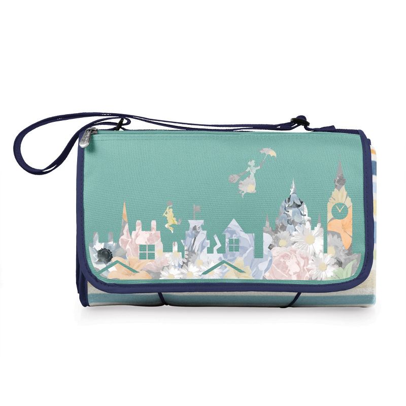 Picnic Time Disney: Mary Poppins Blanket Tote Outdoor Picnic Blanket - St. Tropez Stripes, 2 of 7