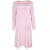JEFFRICO Womens Long Sleeve Nightgowns Sleepwear Soft Pajama Dress Nightshirts - 2 of 4
