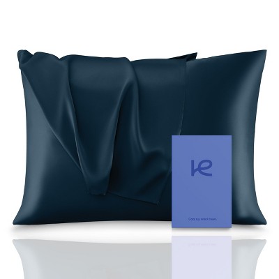 Kickoff 100% Organic Mulberry Soft Silk Pillowcase, Hidden Zipper, Highest 6A+ Grade 22 Momme Cooling For Hair & Skin, Hypoallergenic, Pillow Cover