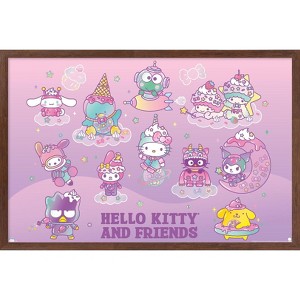 Trends International Hello Kitty and Friends: 24 Dreamland - Group Framed Wall Poster Prints - 1 of 4