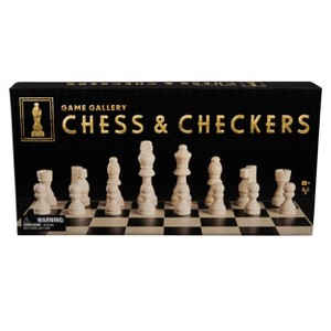 Game Gallery Wood Chess & Checkers Set - 1 of 4