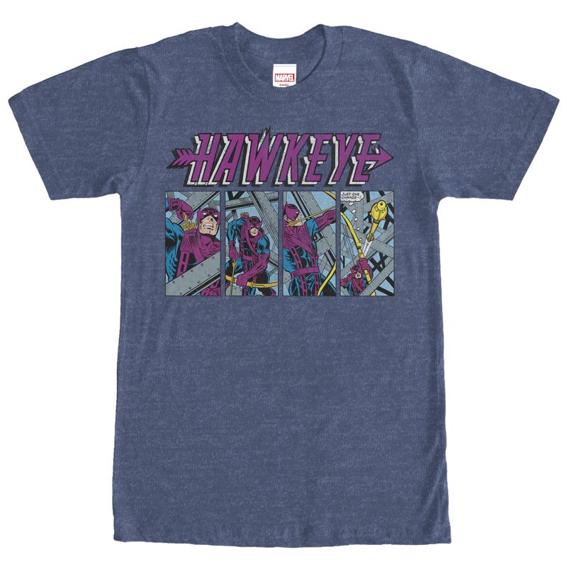 Men's Marvel Hawkeye Comic Book One Shot T-Shirt, 1 of 4